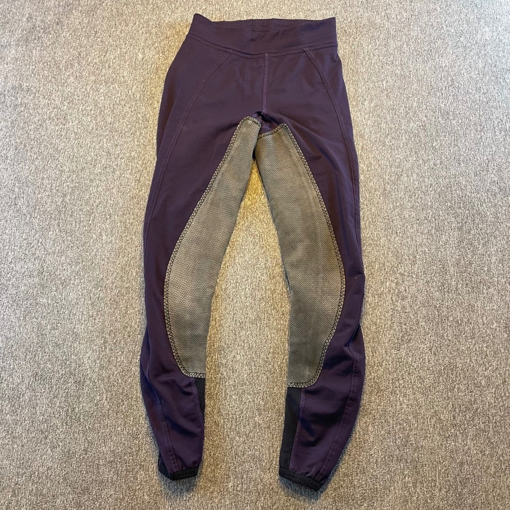 FITS Performax Equestrian Riding Tights Pants‎ Full Seat Purple XS